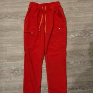 FIGS Scrub Pants - Pop Red - Small